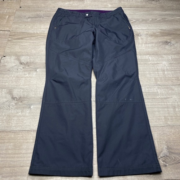 Eddie Bauer Pants - Eddie Bauer Sport Pants Womens 14 Navy Blue Fleece Lined Water Repellent Hiking